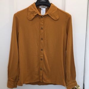 Chloe Button Blouse Size FR 38